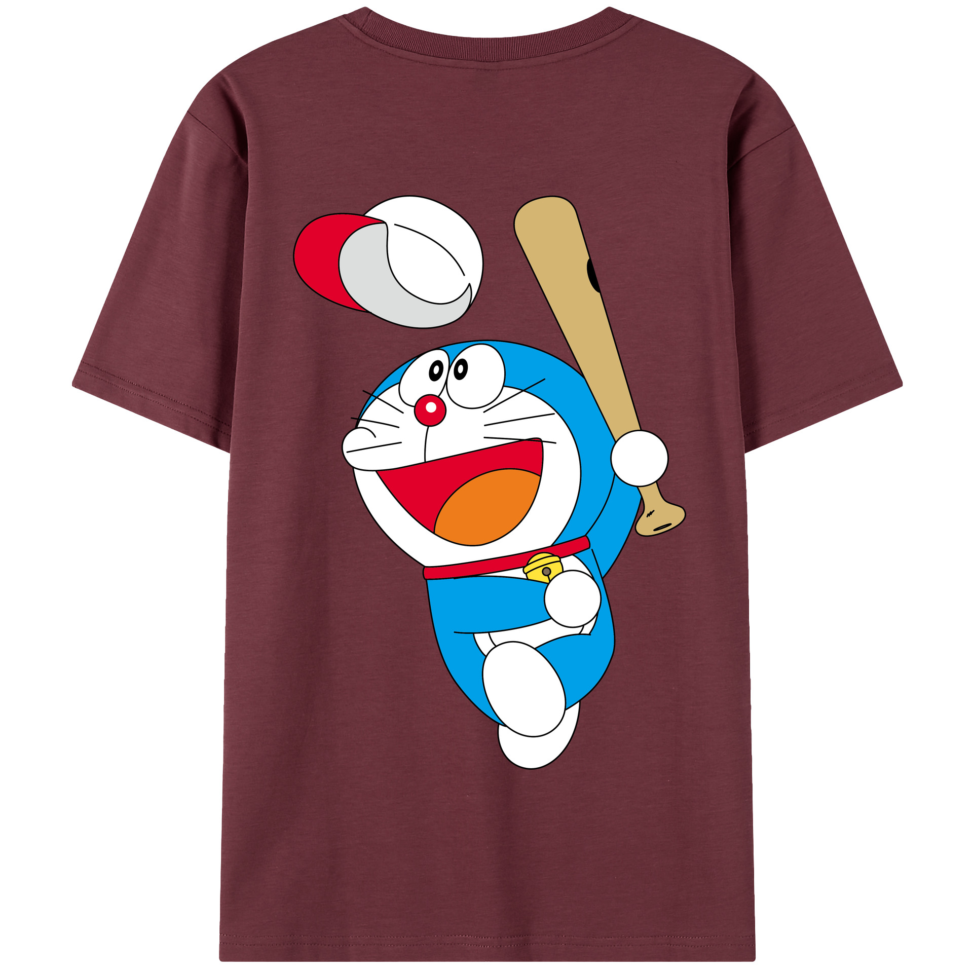 （画像用） ドラえもん Doraemon 綿100％半袖Tシャツ（背面プリント）